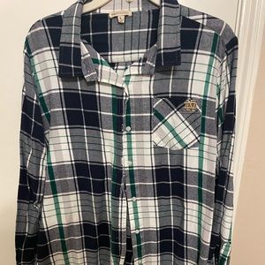 Notew Dame flannel button down